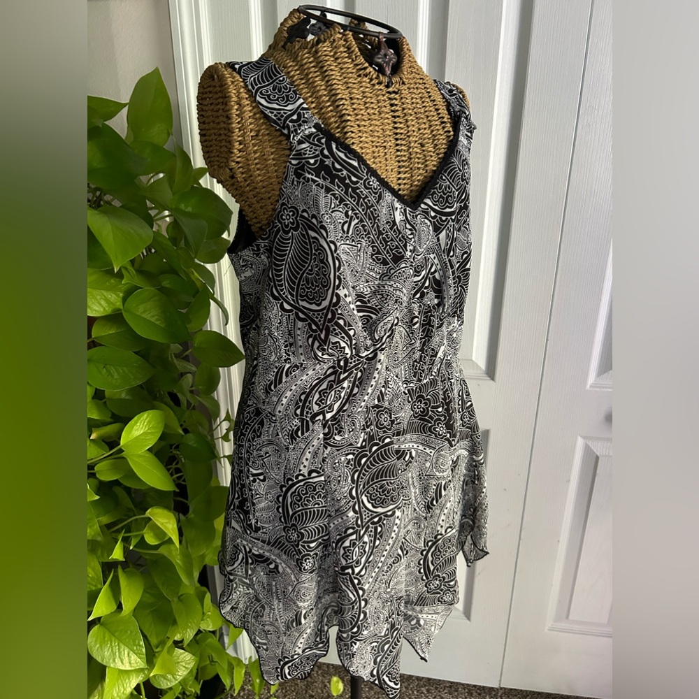 Flowy blouse tank top
